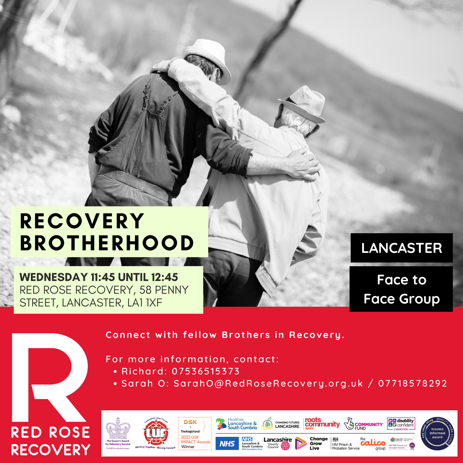Recovery Brotherhood (North) – Face to Face