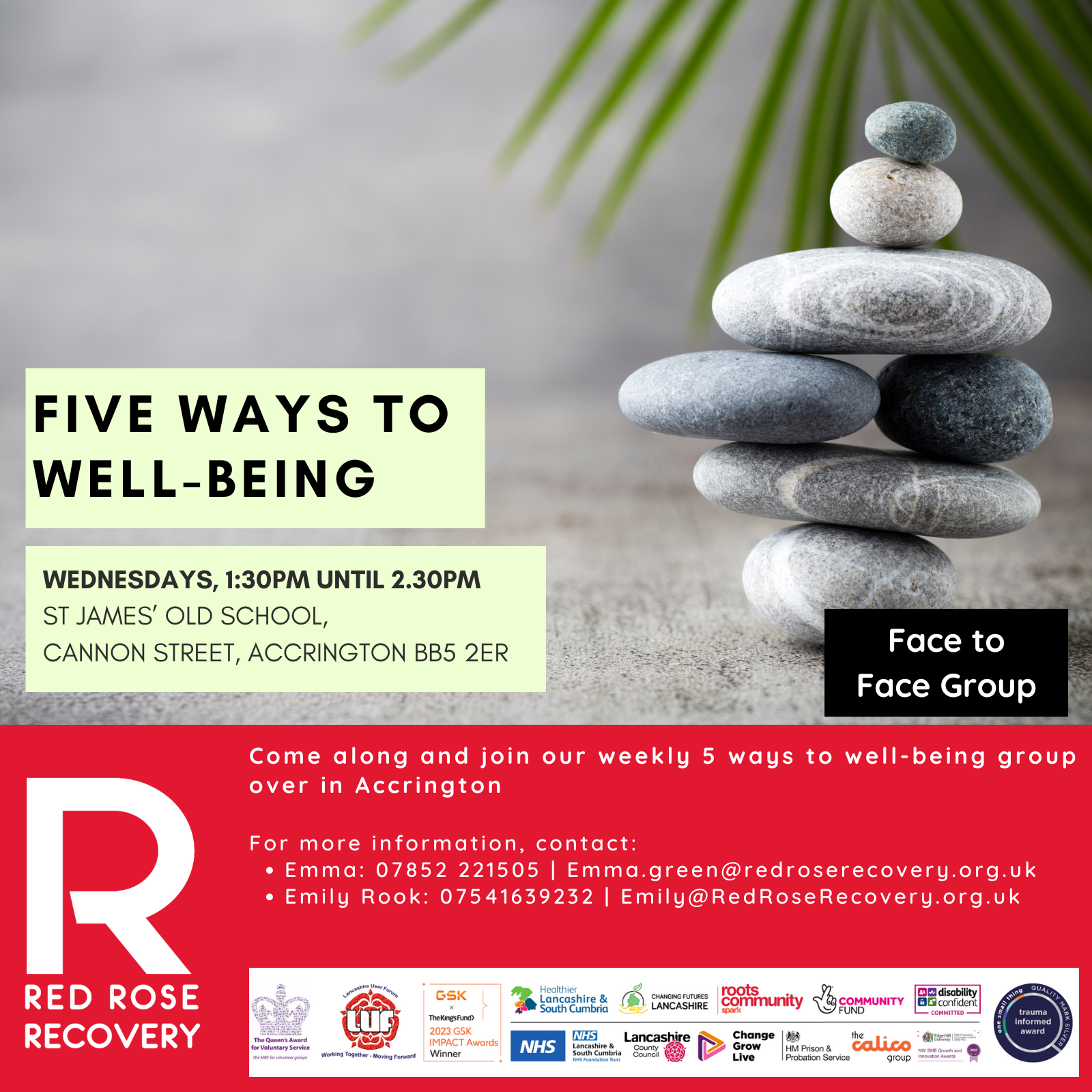 East Five Ways to Well-Being (Accrington)