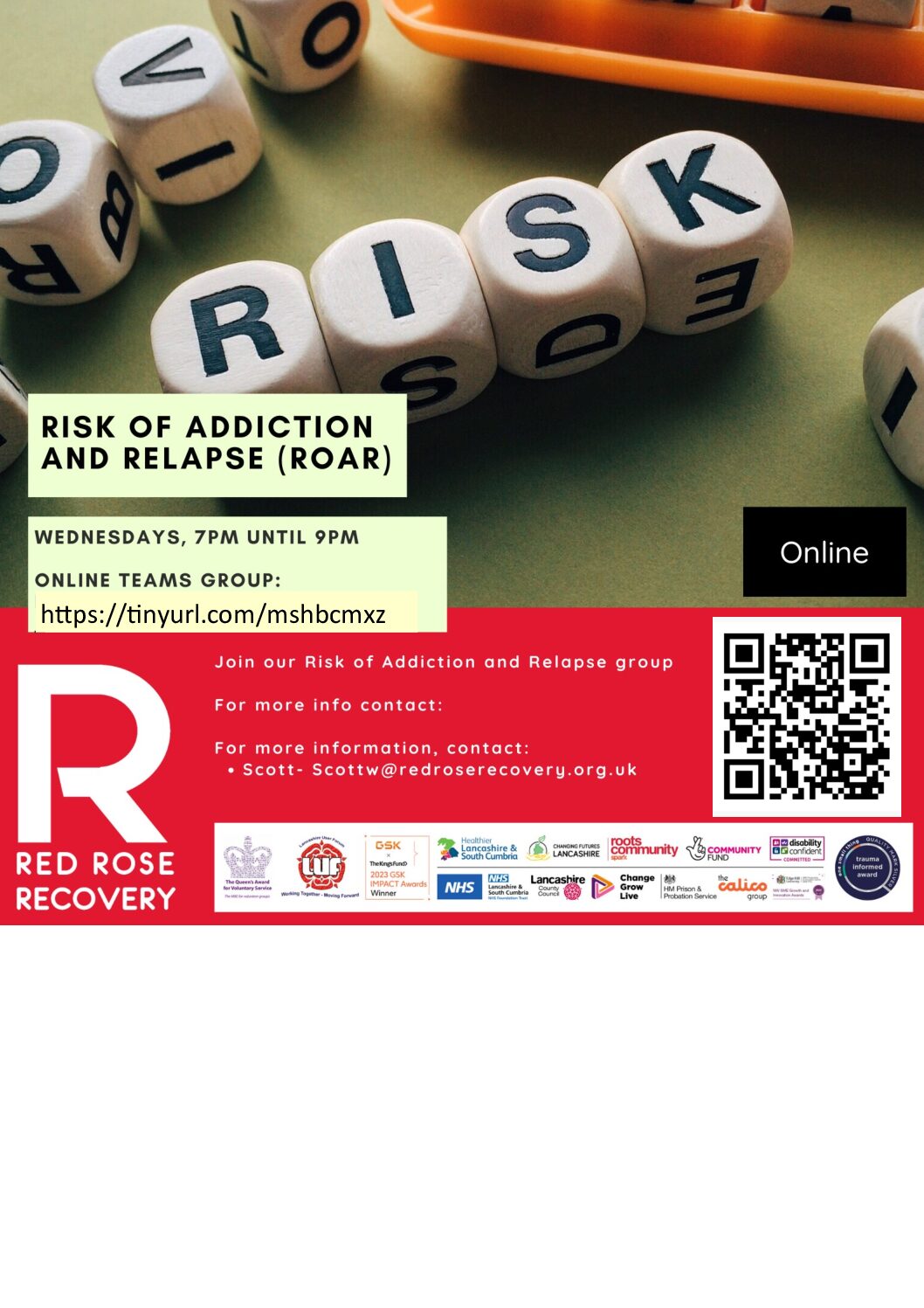 Risk of Addiction and Relapse - Online Online risk of relapse