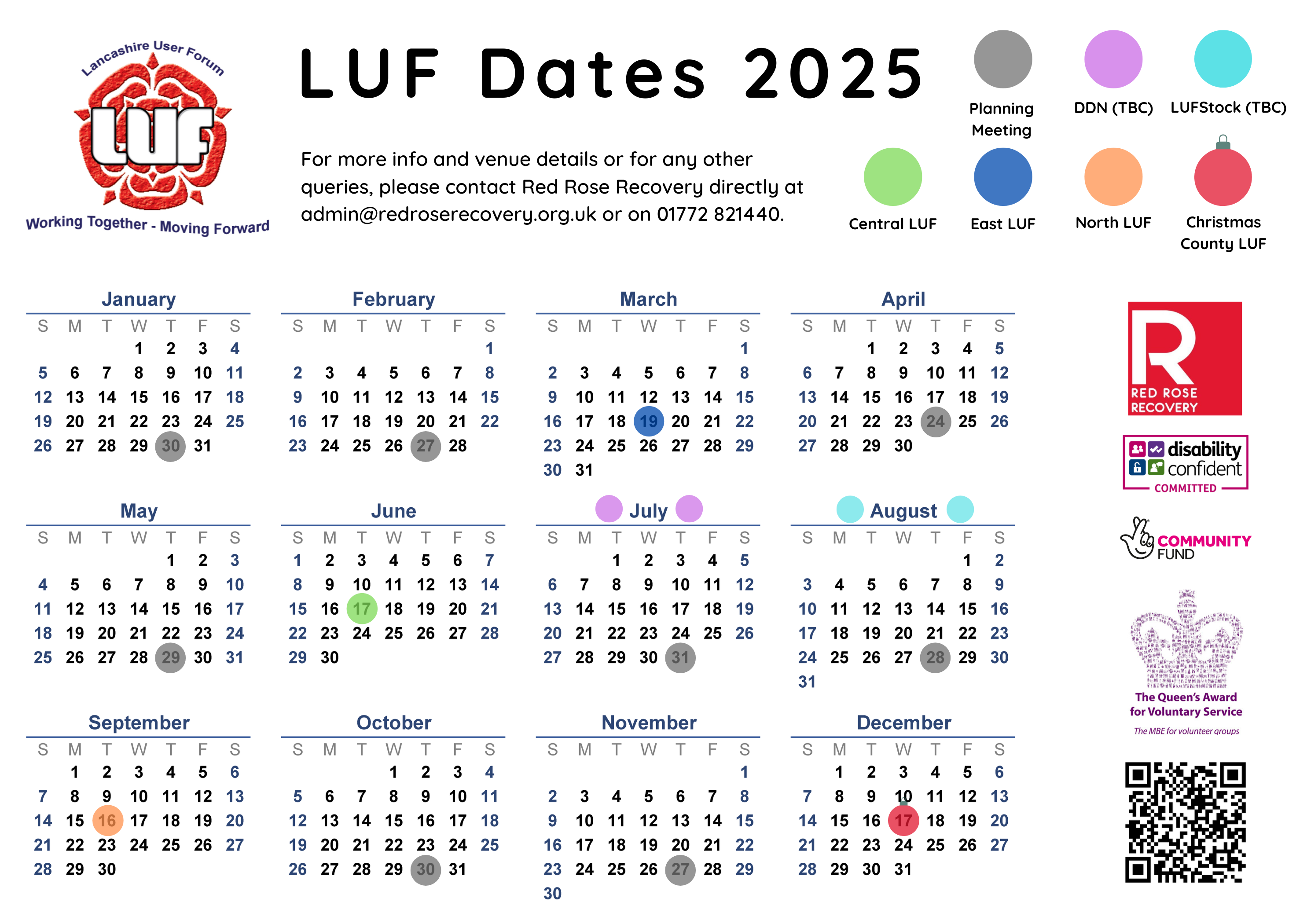 LUF Calendar 2025